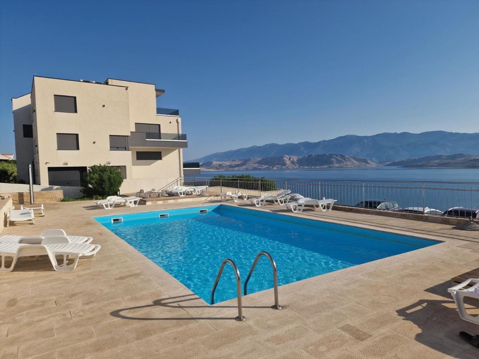 פג Studio Apartma Pag Blue Ocean 1 With Sea View מראה חיצוני תמונה