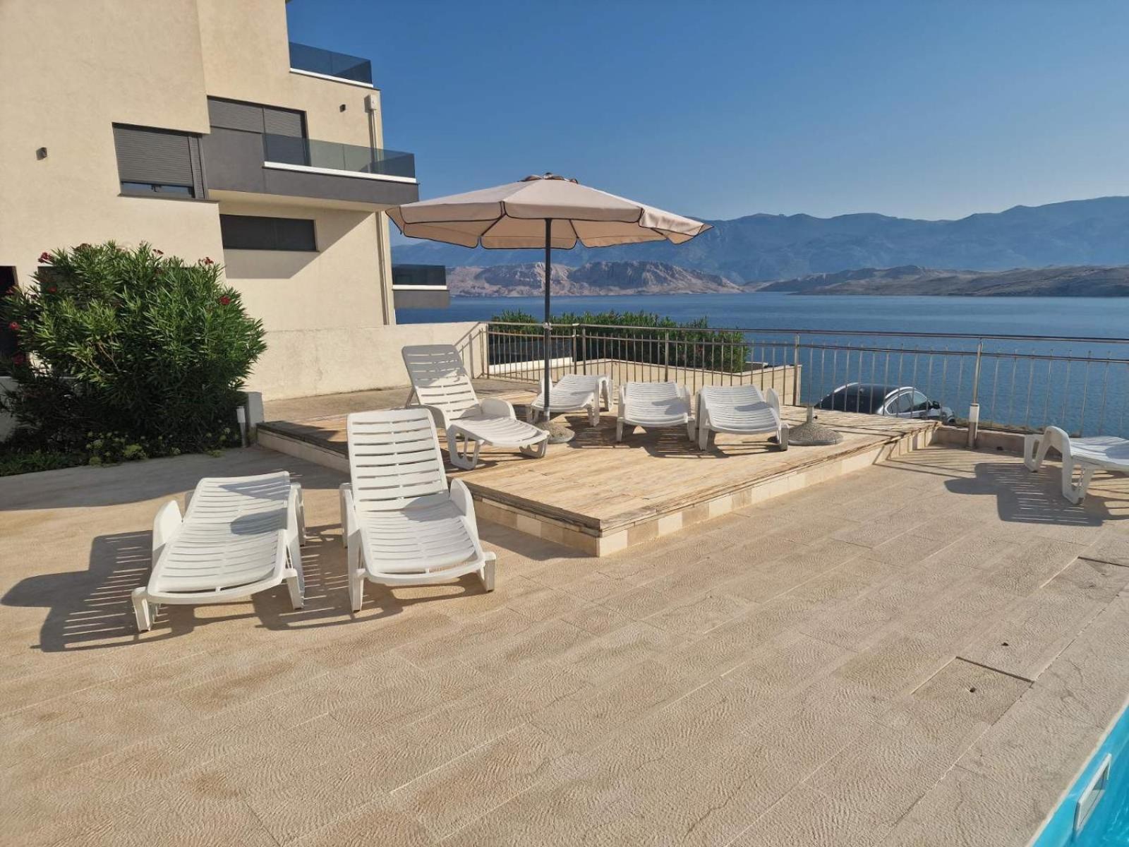 פג Studio Apartma Pag Blue Ocean 1 With Sea View מראה חיצוני תמונה